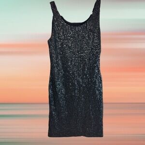 Loewe Patent Leather Sequin Dress – Sculptural & Fluid Eveningwear